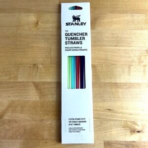 STANLEY QUENCHER TUMBLER Replacement Straws 30 OZ Colorful SET OF 4  NIB